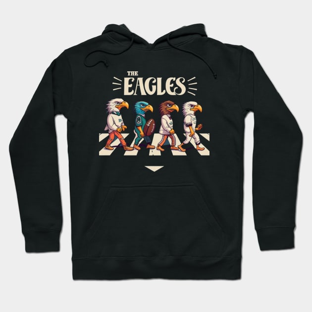 The eagles funny Philadelphia eagles football design Hoodie by Nasromaystro